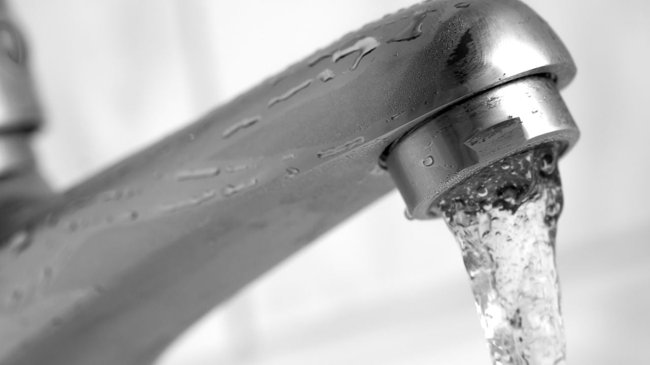 Faucet running water